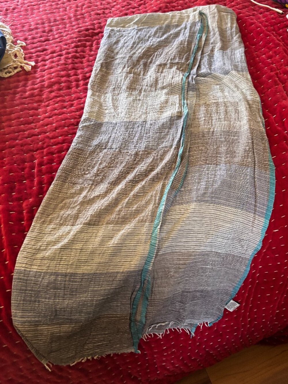 Neeru Kumar For Pavo SF Cotton/Silk Scarf 28" x 48"